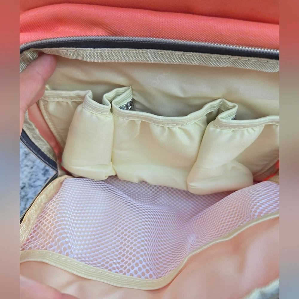 Land Mommy Baby Bag Pink/peach Backpack